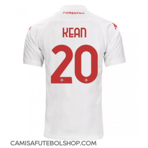 Camisa de time de futebol Fiorentina Moise Kean #20 Replicas 2º Equipamento 2024-25 Manga Curta
